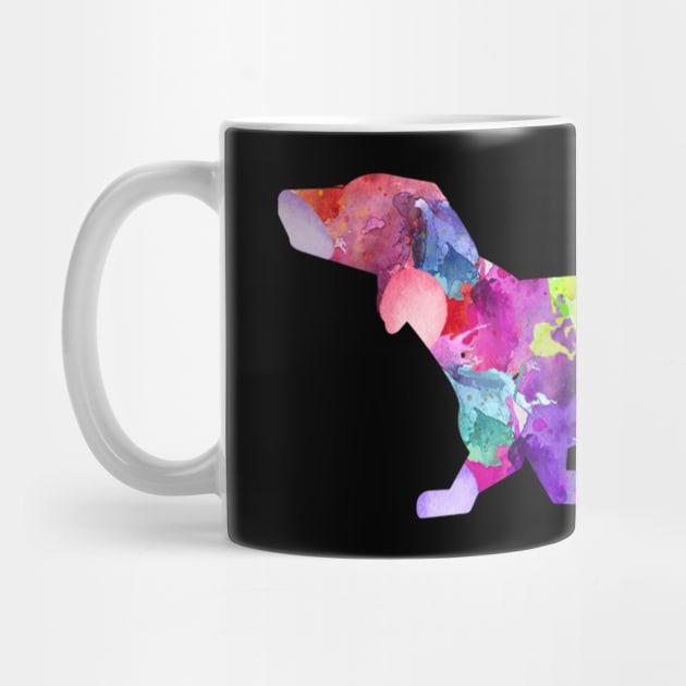 Wiener Dog Dachshund Colorful Abstract Paint Art Rescue Kind Animal Rights Lover Gift by twizzler3b